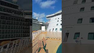 THREE RCCL CRUISESHIP IN NASSAU 😲 cruiseship ofw ofwlife seaman cruiselife royalcaribbean [upl. by Disraeli]