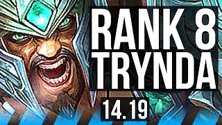 TRYNDAMERE vs YASUO MID  Rank 8 Trynda 1300 games  NA Master  1419 [upl. by Aicissej]