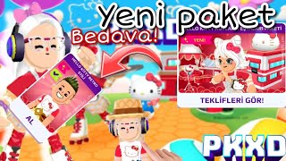 Yeni bedava paket nasıl alınır 😱‼️pkxd yeni hellokitty güncellemesi ✨ [upl. by Montfort]