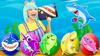 Surprise Eggs  Baby Shark Song  TigiBoo [upl. by Aline995]