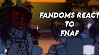 Fandoms react to FNaF CC AFTON  Credits in desc OLD [upl. by Shaw]