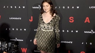 Emma Kenney quotJigsawquot World Premiere Red Carpet [upl. by Oinotnaesoj]