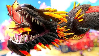 Summoning The God of Fire VOLCANIS Crazy WYVERN BOSS  ARK MEGA Modded Pugnacia 60 [upl. by Erehc]