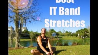 Best IT Band Stretches  2 Iliotibial Band ITB Stretches  Sean Vigue Fitness [upl. by Anihpled477]