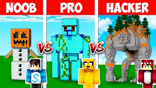 ¡PASAMOS de GOLEM NOOB a GOLEM PRO 😱🤖 COMO PROTEGER a tus ALDEANOS en MINECRAFT [upl. by Isbella863]