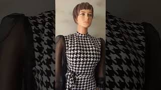 Turtle Neck Tutorial turtleneck fashion bishopsleevefashionstyle pencildressmidi [upl. by Ailed]