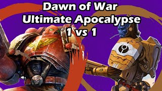 Dawn of War Ultimate Apocalypse 1 vs 1 Tau EMpire Catgirl vs Space Marines Tigershark [upl. by Sidwohl]