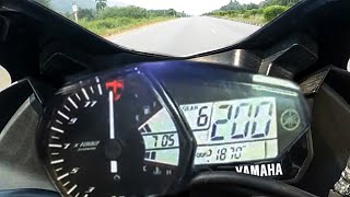 Yamaha R3 TOPSPEED 2021 [upl. by Ahsinahs]