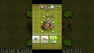 Coc Elixir collector level 1 to 16 clash of megic gaming coc short viral clashofclans clash [upl. by Blinni]