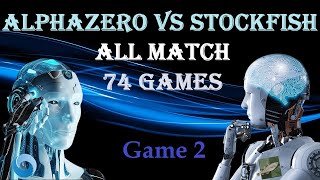 AlphaZero All Match  AlphaZero vs Stockfish  Game 2 [upl. by Dove]