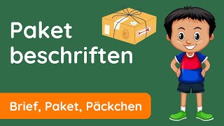 Paket beschriften  ✅ Päckchen beschriften  Den Paketschein bekommst du auf der Post [upl. by Gerrald440]