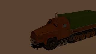 Halftrack in Blender personal practice [upl. by Suzzy564]