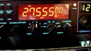 108AT144 CB Radio Abuse on 27555 MHz USB this morning 930 am [upl. by Eisset]