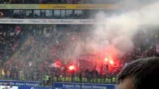 Eintracht Frankfurt Kaiserslautern 532011 Pyro [upl. by Eatnohs580]