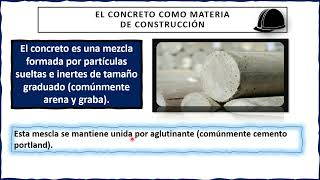 ¿Qué es el Concreto Aglutinantes y Partículas  El Concreto como Material de Construcción [upl. by Oiraved507]