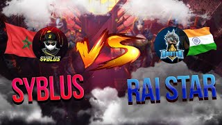 SYBLUS VS RAISTAR  1vs1 HANDCAM GAMEPLAY  INSANE SKILLS ⚔️❤️ [upl. by Dnomhcir]