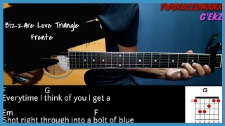 Bizarre Love Triangle  Frente With Vocals Guitar Cover With Lyrics amp Chords [upl. by Itoc]