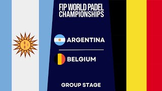 ARGENTINA vs BELGIUM  Day 3  Full Highlights ALL MATCHES  FIP WORLD PADEL CHAMPIONSHIPS 2024 [upl. by Azerila]