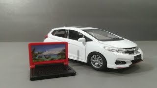 Unboxing and review of honda fit model car [upl. by Ffirahs]