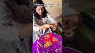 Types of zardosi  Aari work for beginners  Zardosi work aaribeadwork indianroots [upl. by Ulah]