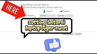 tutorial cara setting baterai laptop [upl. by Ebeneser]