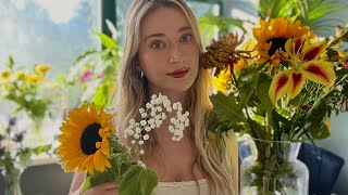 ASMR  Relaxing Florist Roleplay 🌻Flower Arranging Soft Spoken 🌷 [upl. by Noiroc72]