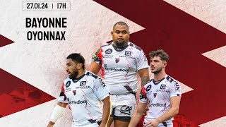 Bayonne vs US Oyonnax Top 14 Rd 14 2024 [upl. by Nilatak583]