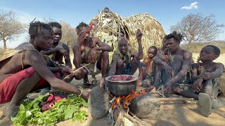 Discover Hadzabe Tribe  Hadza Morning Hunt And Cooking Breakfast in the Wild [upl. by Niklaus]