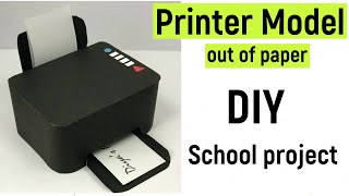 Printer model  printer model making  printer model project out of paper  diyas funplay [upl. by Caresa]