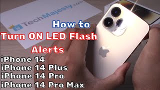 How to Enable LED Flash for Alerts Notifications iPhone 1414 PlusiPhone 14 ProiPhone 14 Pro Max [upl. by Leiso914]