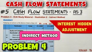 5 Cash Flow Statements  Problem 4  Illustration 2  By Saheb Academy [upl. by Nafri]