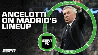 Carlo Ancelotti hasnt really thought about Real Madrids lineup for next season 👀  ESPN FC [upl. by Aryn]