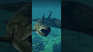 DUNKLEOSTEUS FIGHT MOSASAURUS 🌎Jurassic World Evolution 2 Prehistoric Marine Species Short [upl. by Maillij]