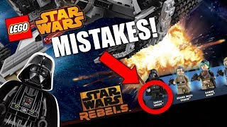 Top 10 LEGO Star Wars Mistakes amp Errors [upl. by Aneleve874]