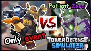 Torres de EVENTO vs PACIENTE ZERO  TOWER DEFENSE SIMULATOR [upl. by Evangelist504]