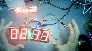 D1 Mini ESP8266 WiFi based NTP LED Clock with TPIC6B595 amp MAX7219 amp NEOPixel [upl. by Yrol]