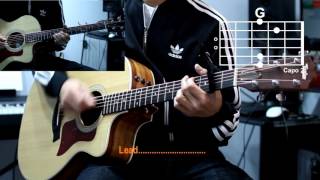 Hillsong  Mighty To Save Cover With Guitar Chords Lesson [upl. by Clarie]