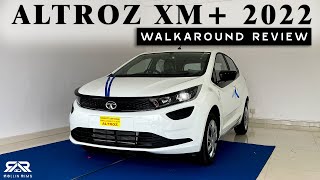 TATA ALTROZ 2022 India की Safest HATCHBACK💪  Tata Altroz XM Walkaround Review [upl. by Clellan]