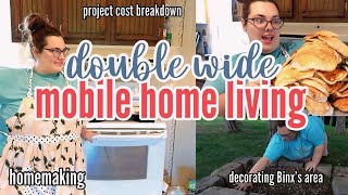 🏡 HOW MUCH I SPENT ON A RECENT MOBILE HOME PROJECT  decorating Binx’s area  MOBILE HOME LIVING [upl. by Garihc322]