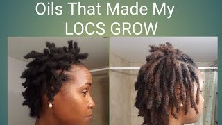 Oils That Made My LOCS GROW Part 1 Peppermint [upl. by Lacym]