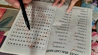 ASMR Buscando Palabras Sopa de letras [upl. by Eddina]