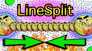 HOW TO LINE SPLIT  AGARIO  AMAZING  POPSPLIT  INSANE GAMEPLAY [upl. by Ecyal]