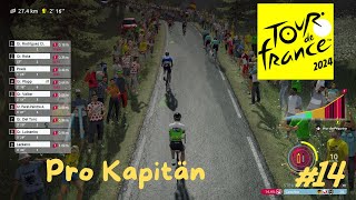 Tour de France 2024  Pro Kapitän 14  Sieg oder Einbruch [upl. by Ajim717]