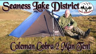 Wild Camping UK  Wild Camping At Seaness Lake District  Coleman Cobra 2 Man Tent [upl. by Hnao]