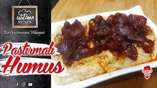 PASTIRMALI HUMUS TARİFİ  HUMUS NASIL YAPILIR  MEZE TARİFLERİ  Snack Recipes [upl. by Zilevi]