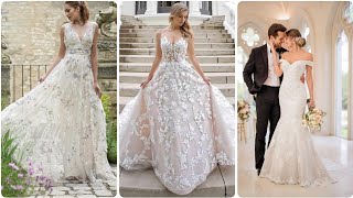 200 Beautiful Wedding Dresses for 2024  Aline Dresses Mermaids  winter wedding dress for girls [upl. by Annawal]