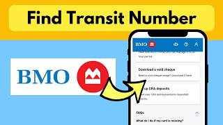 Find BMO Transit Number  BMO App Direct Deposit Info  Find Bank of Montreal Transit Number [upl. by Newmann632]