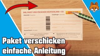 Paket verschicken  Paketschein ausfüllen Anleitung 📦 [upl. by Cawley926]