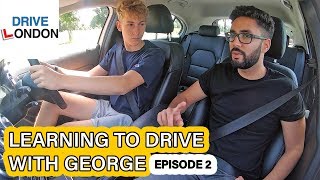 Meeting situations amp Parallel park  UK Driving Lessons  Learning to drive with George EPISODE 2 [upl. by Atteyram]