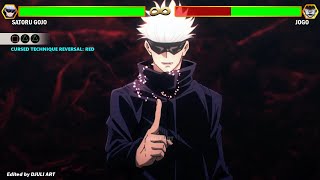 Gojo vs Jogo WITH HEALTHBARS  JUJUTSU KAISEN [upl. by Niamor]